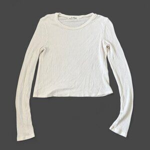 Reformation white long sleeve top Size S #reformation #fashion